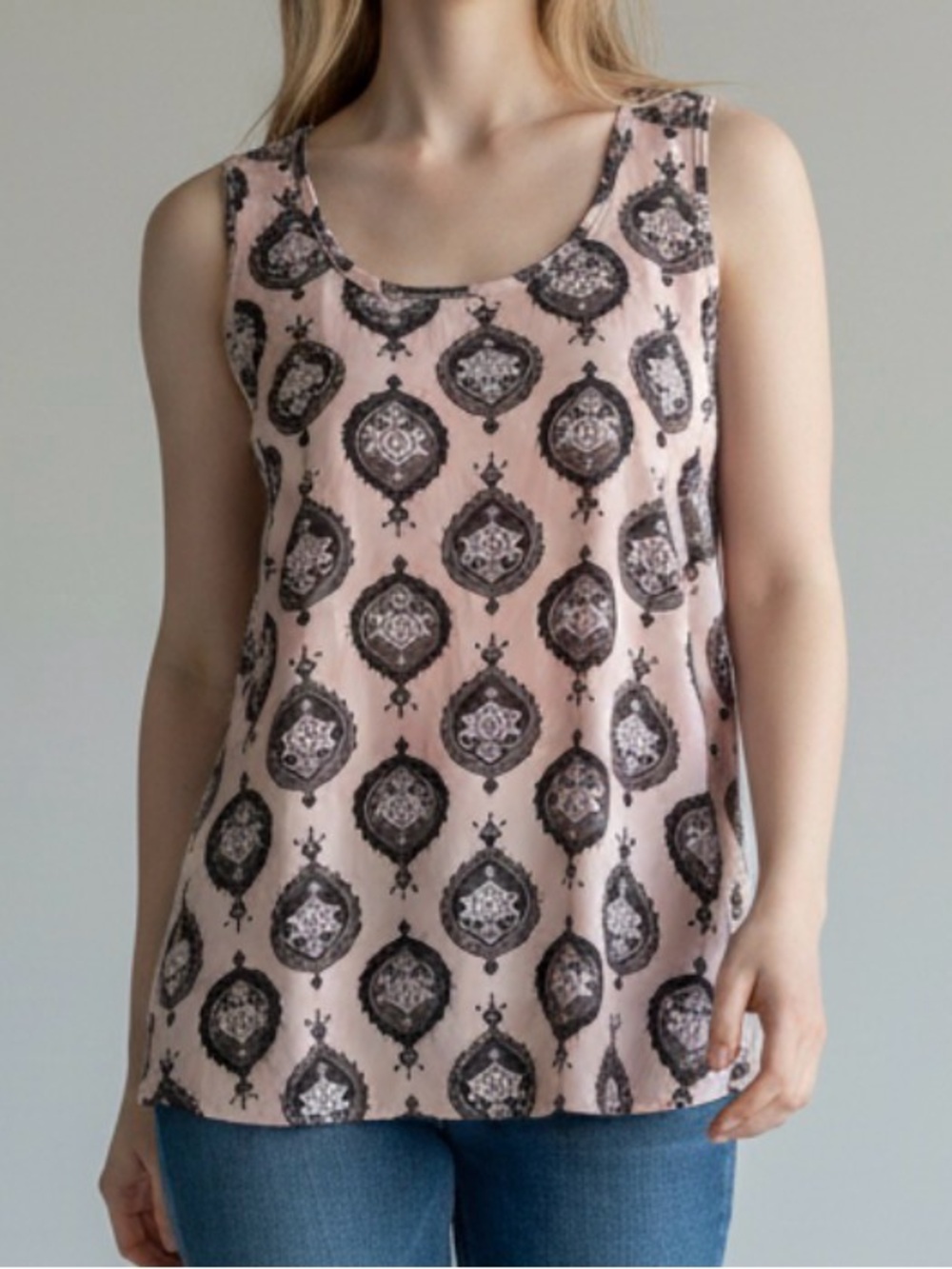 Cruel Denim Sleeveless Tunic Blouse